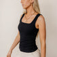 VERO MODA Women's Huntley Tank Top Black Size Medium
