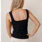 VERO MODA Women's Huntley Tank Top Black Size Medium
