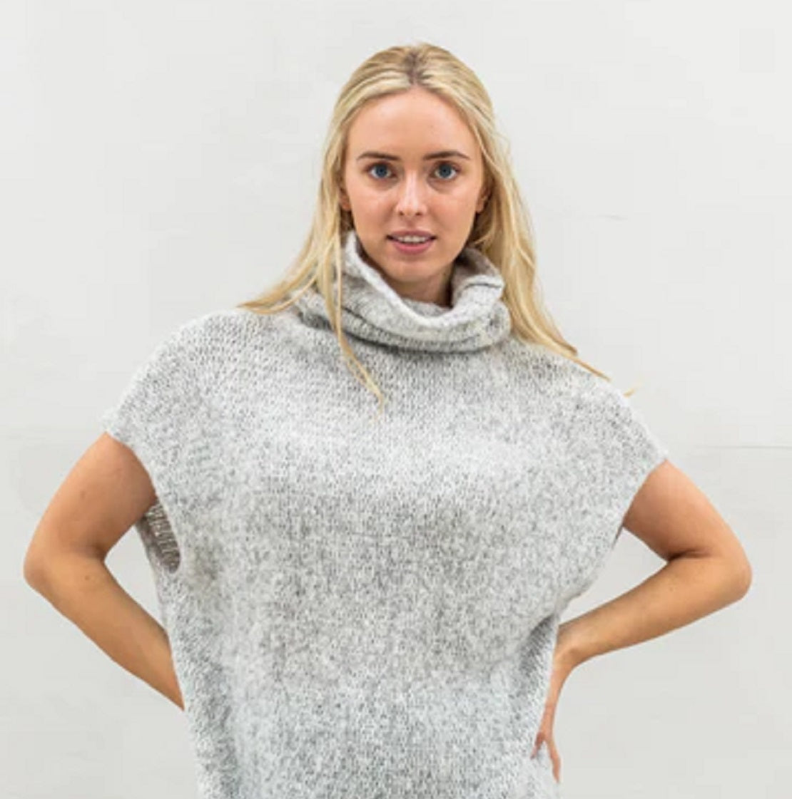 VERO MODA Women's Lia Sweater Vest Gray