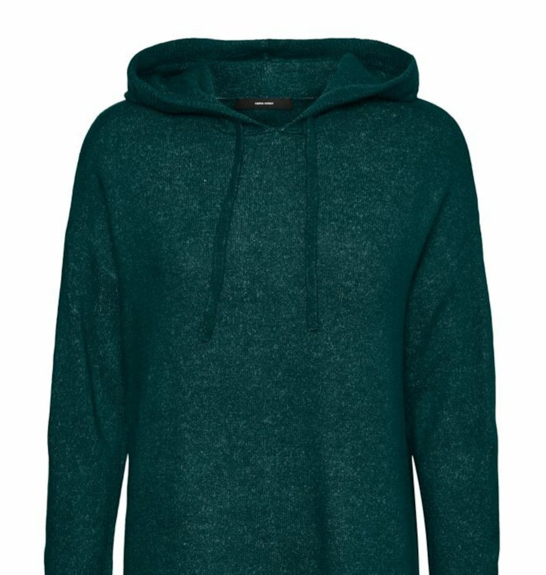 VERO MODA Women's knitted hooded Green Size Small