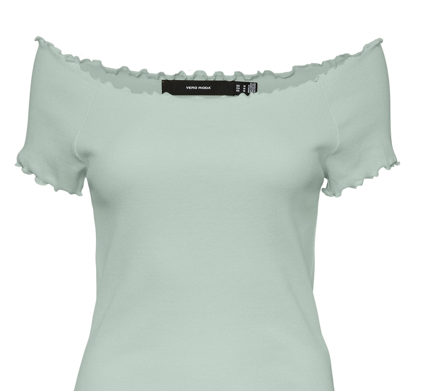 VERO MODA Women's Gabriella Ribbed Top Blue