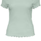 VERO MODA Women's Gabriella Ribbed Top Blue