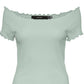 VERO MODA Women's Gabriella Ribbed Top Blue