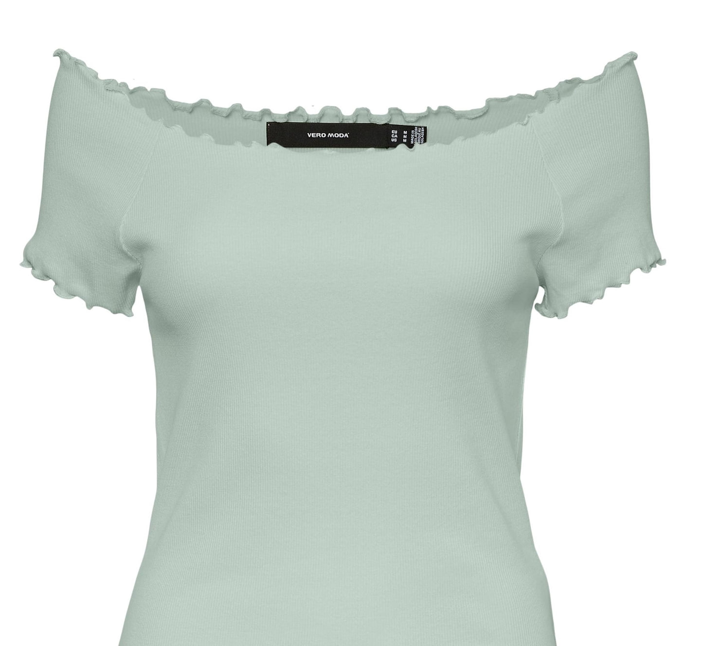 VERO MODA Women's Gabriella Ribbed Top Blue