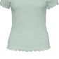 VERO MODA Women's Gabriella Ribbed Top Blue