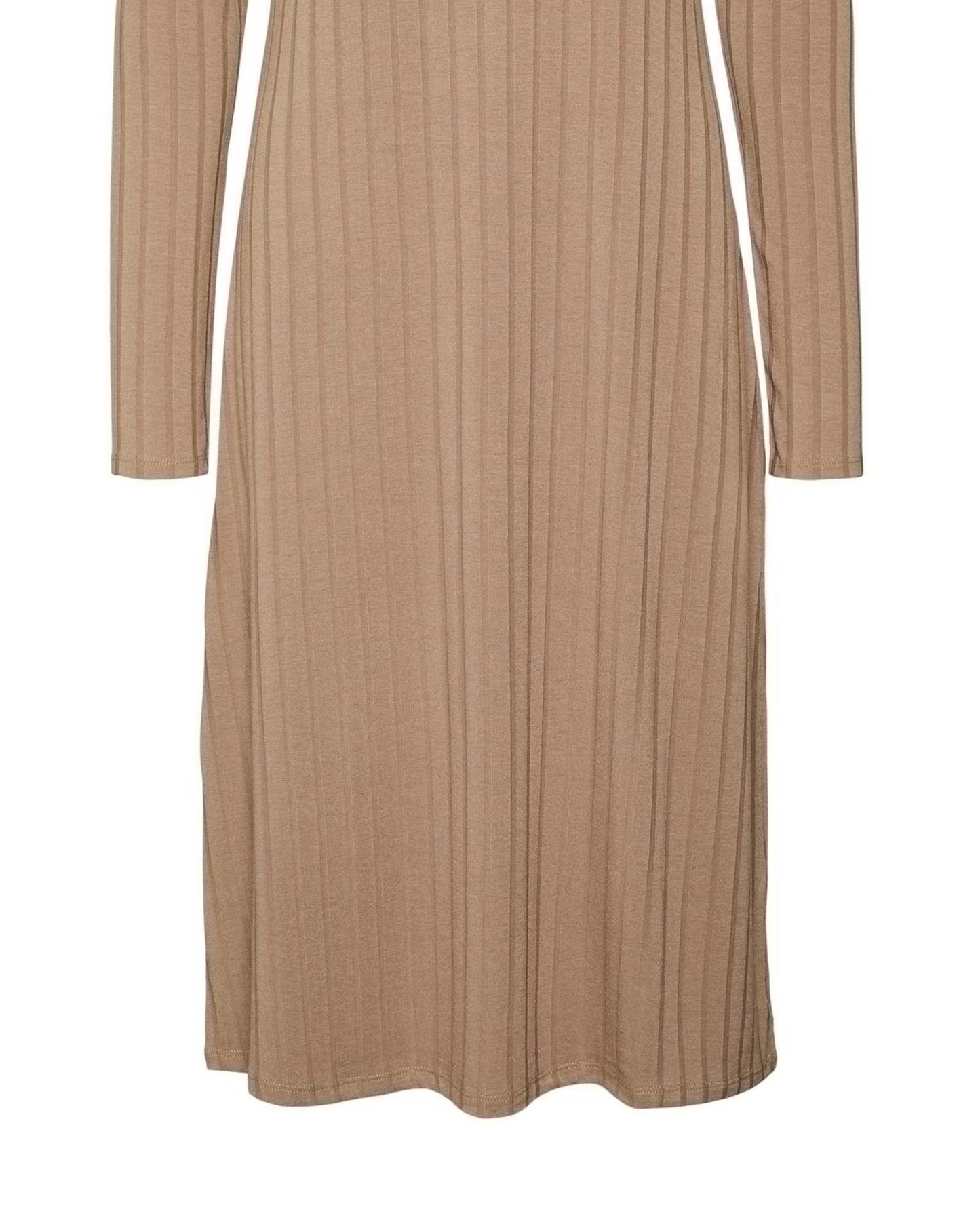 VERO MODA Women's Alondra Dress Brown Size 36