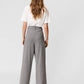 VERO MODA Women's Pleat Front Trousers Grey Size 42