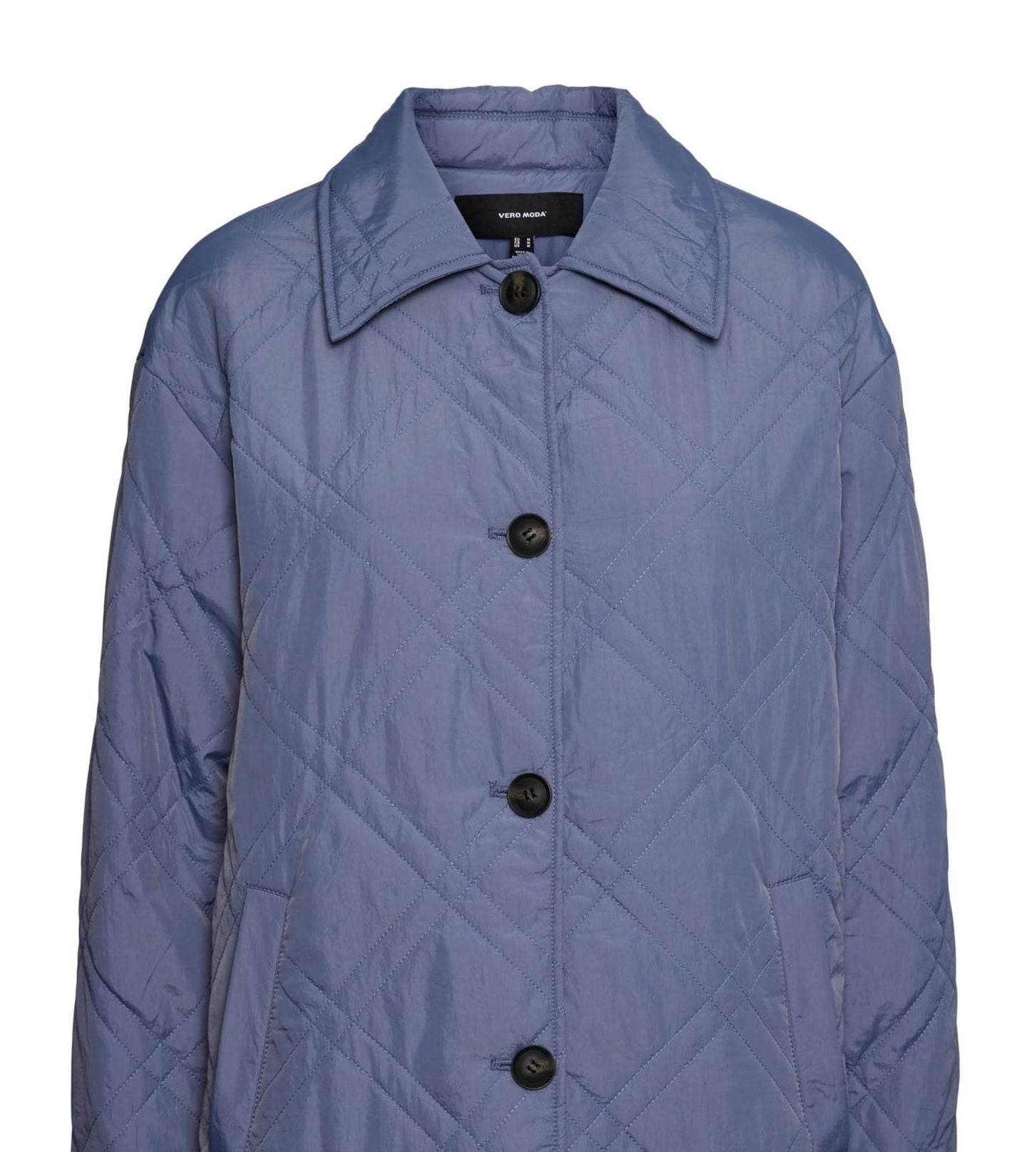 VERO MODA Women's Between Seasons Coat Blue Size X-Large
