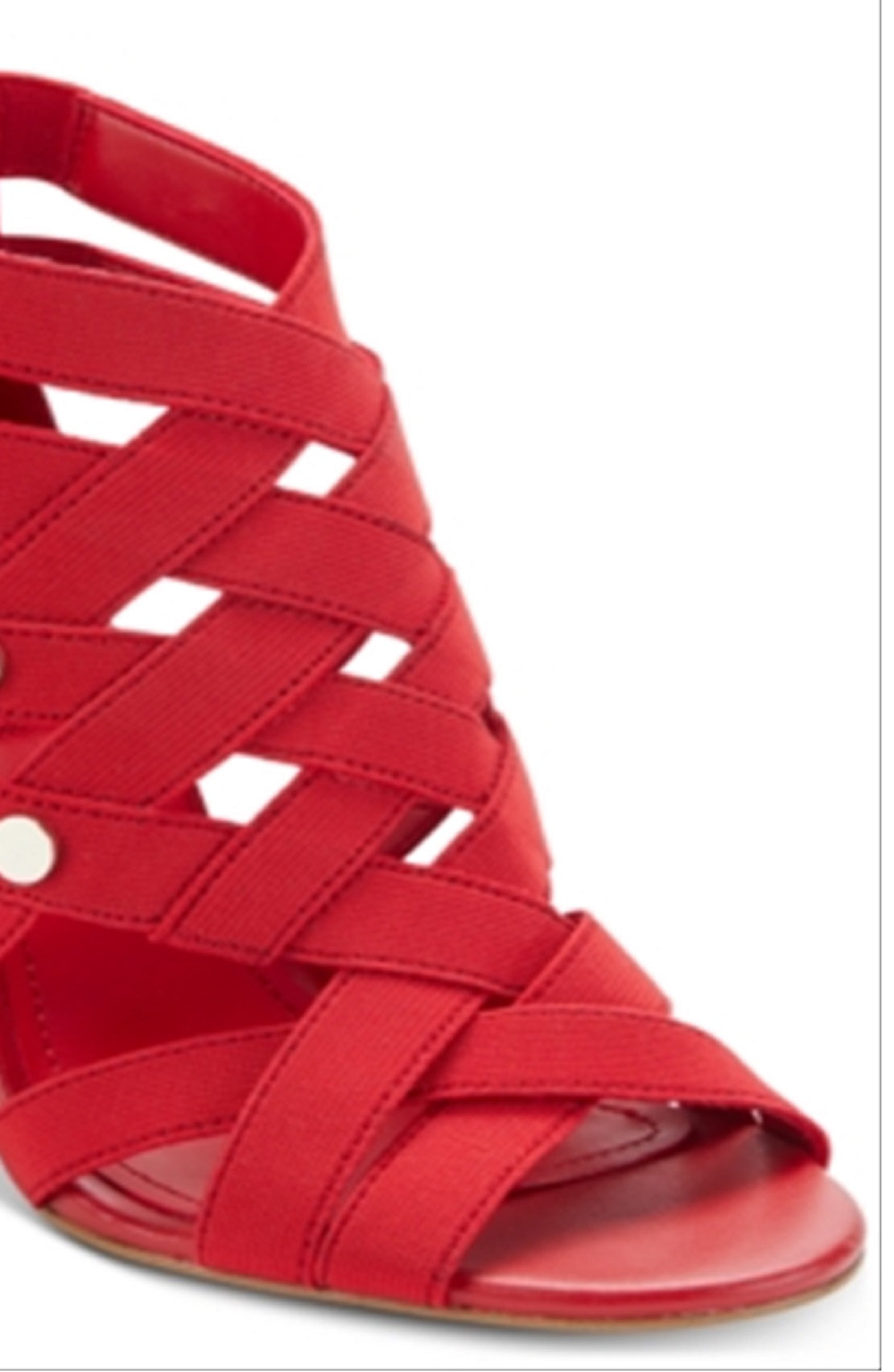 DKNY Women's Strap Open Toe Classic Pumps Red Size 8.5M