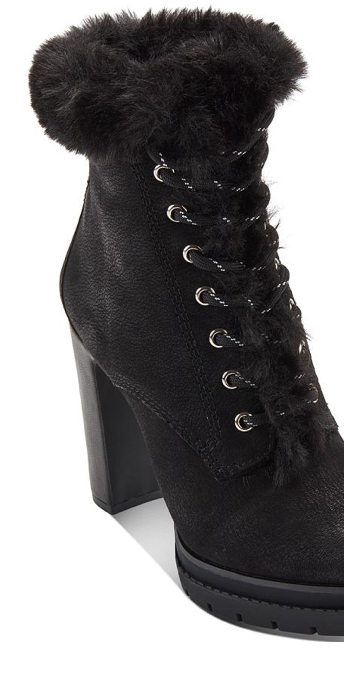 DKNY Women's Darcy Lace Up Dress Booties Black Size 9.5