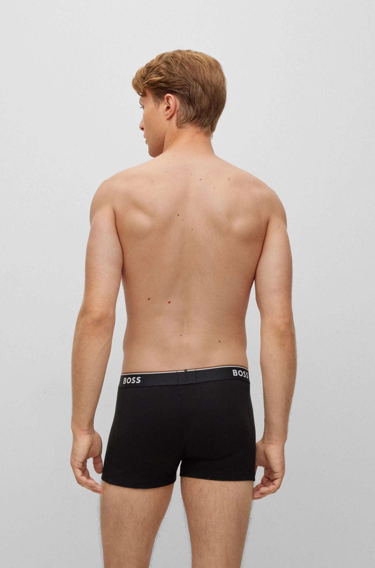 Hugo Boss Men's 3 Pack Power Stretch Cotton Trunks Assorted Size Medium