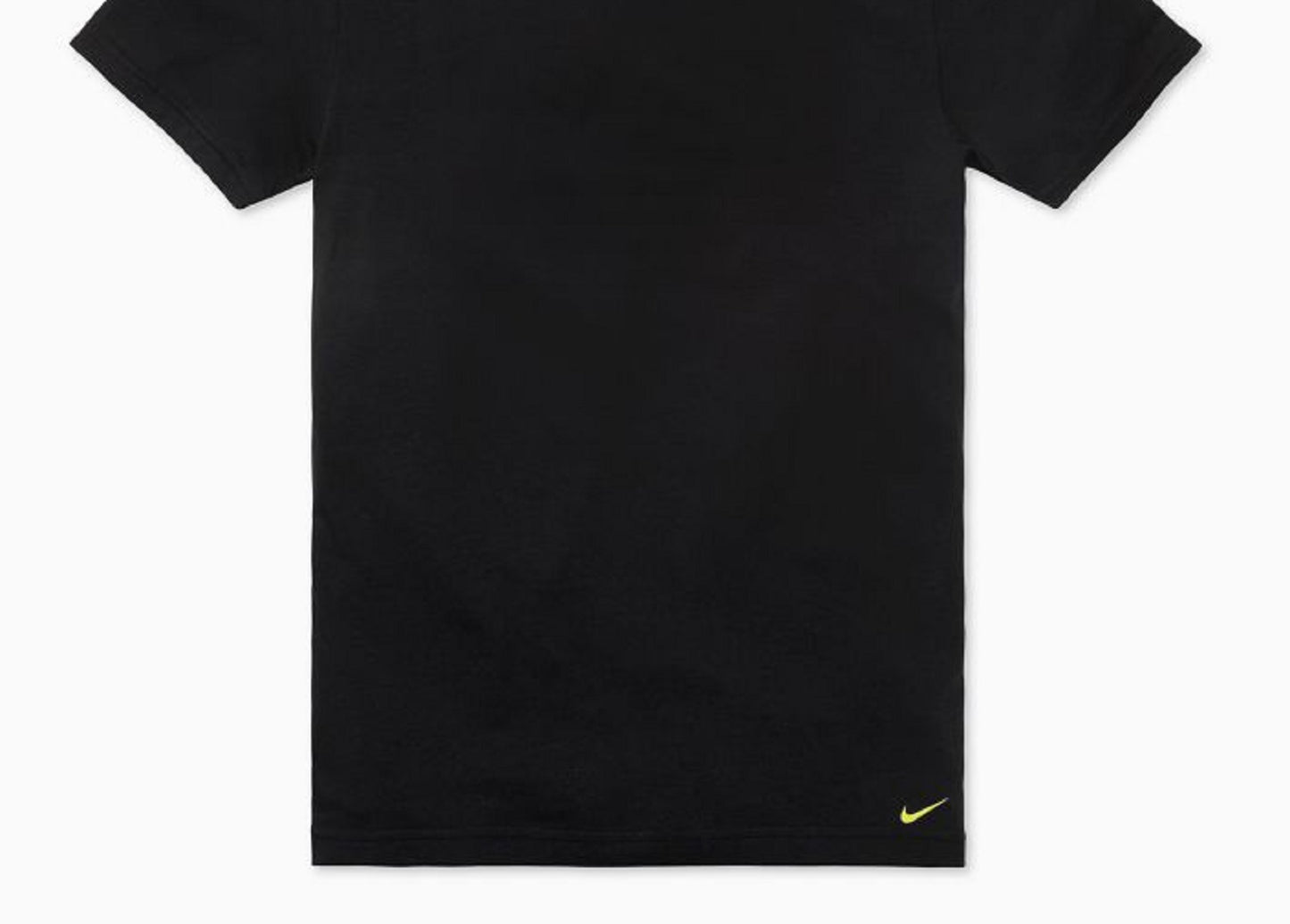 Nike Men's 2 Pack Dri Fit Stretch Cotton Crewneck T-Shirts Black Size Large