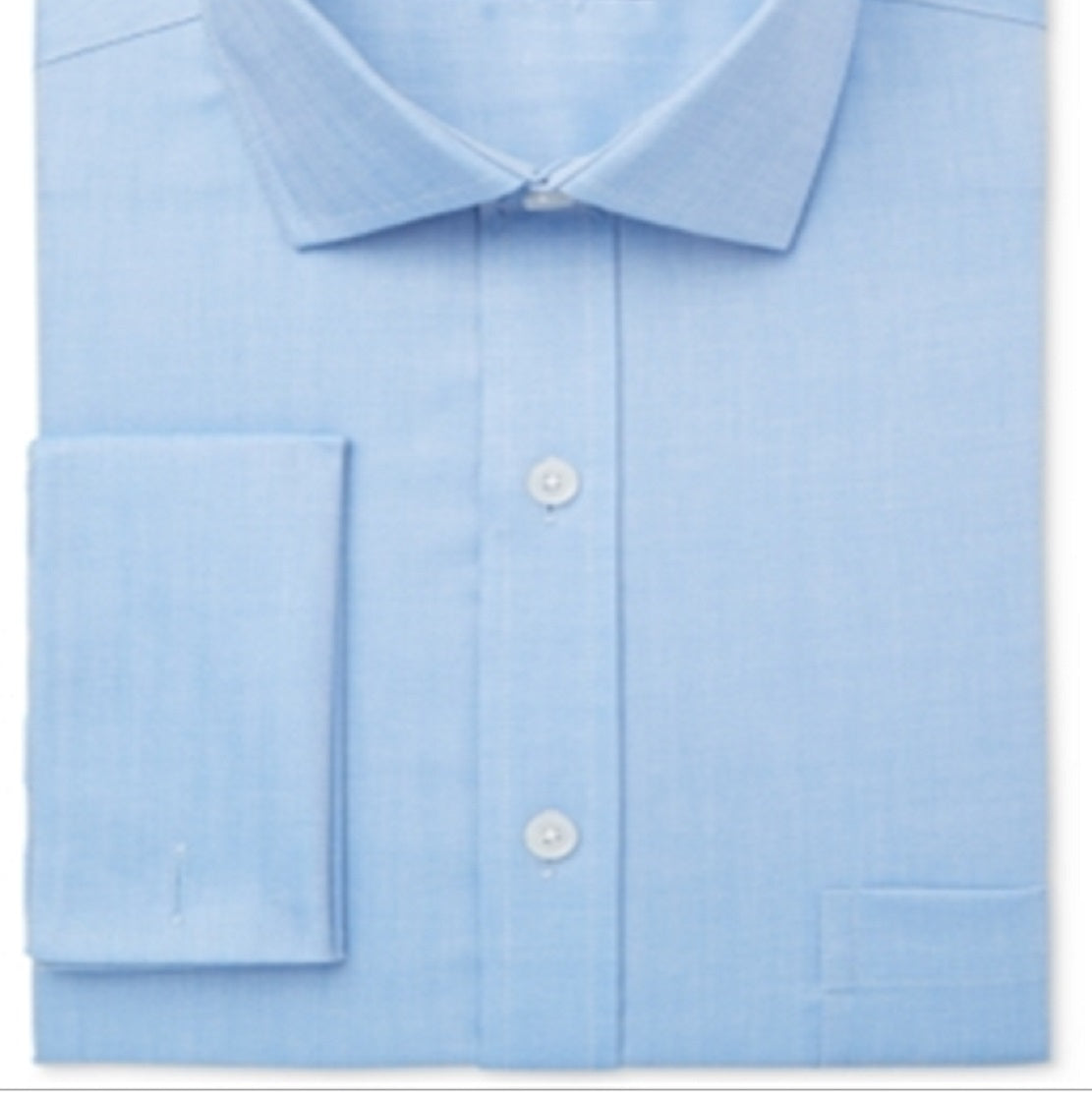 Tasso Elba Men's Regular Fit Business Button Down Shirt Blue Size 34X35