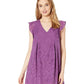 BCBGeneration Women's Double V Flutter Sleeves Cocktail Dress Purple Size X-Small