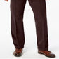Ralph Lauren Men's Pleated Casual Corduroy Pants Brown Size 32X34