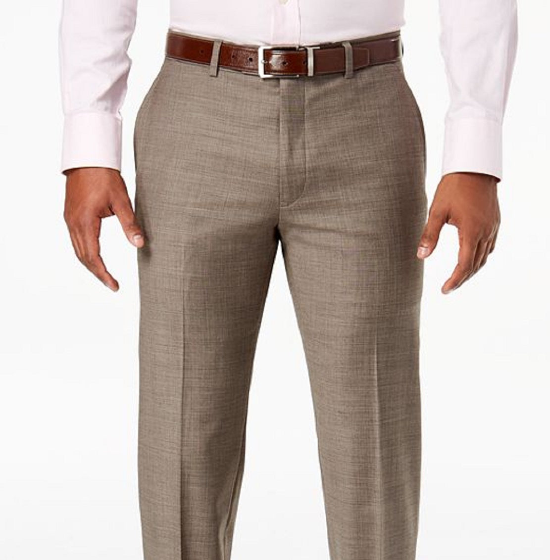 Tommy Hilfiger Men's Modern Fit Th Flex Stretch Suit Pants Brown Size 32X30