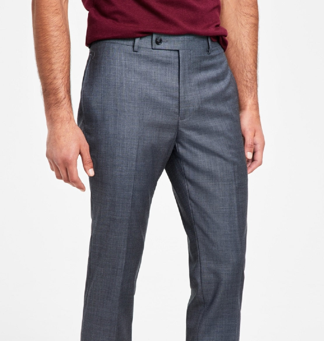 Calvin Klein Men's X Fit Slim Fit Stretch Suit Pants Gray Size 30X30