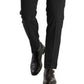 Calvin Klein Men's Infinite Stretch Skinny Fit Dress Pants Black Size 36X32