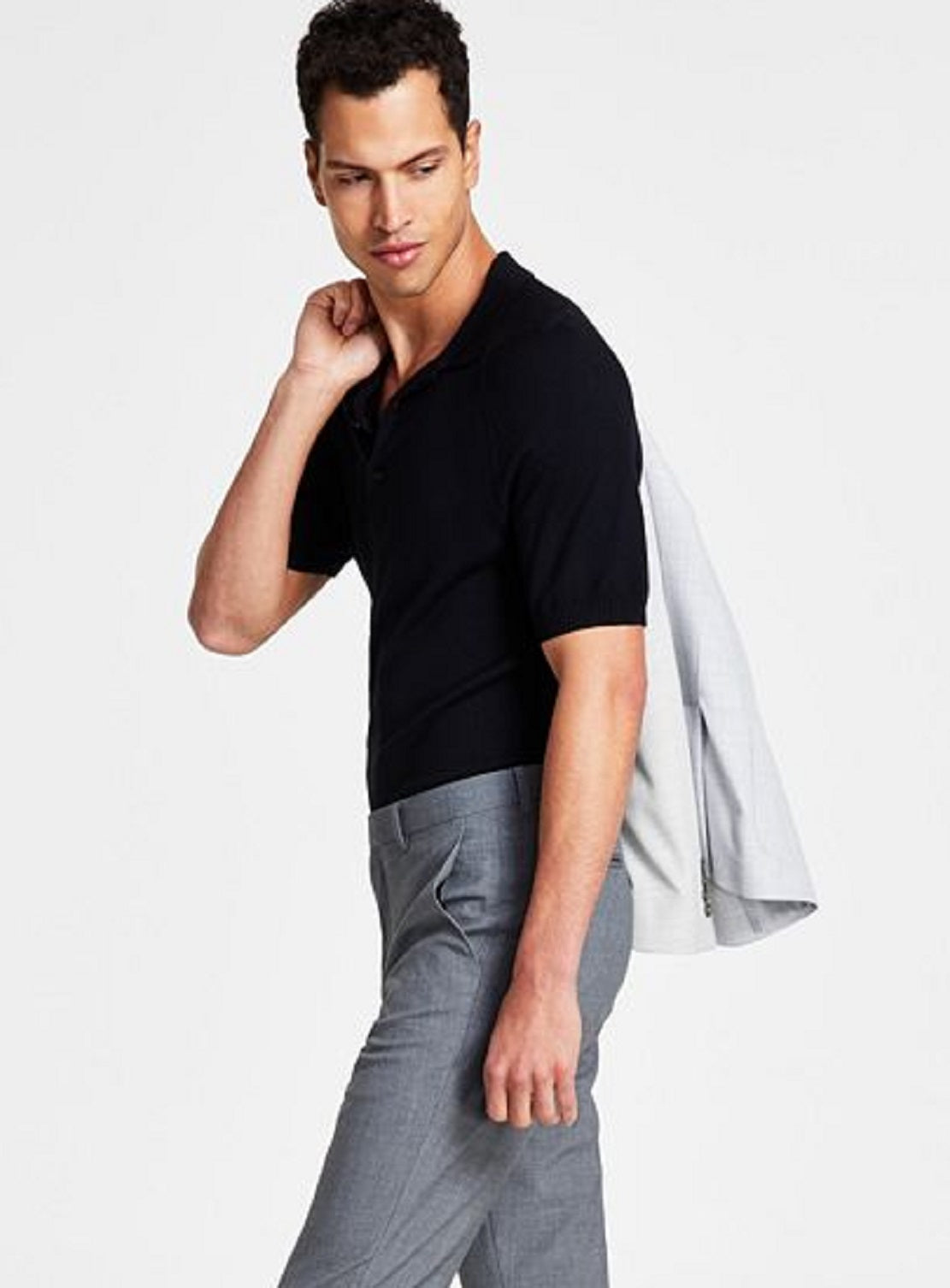 Calvin Klein Men's Infinite Stretch Skinny-Fit Dress Pants Gray Size 31X3