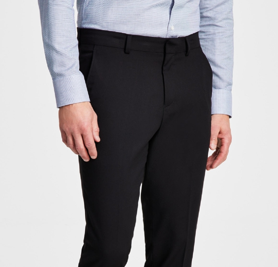 Kenneth Cole Reaction Men's Suit Separate Slim Fit Pants Black Size 38X34