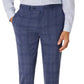 Calvin Klein Men's Slim Fit Plaid Suit Separate Pant Blue Size 32X34