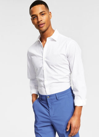 Calvin Klein Men's Slim Fit Tech Solid Performance Pants Blue Size 34X34