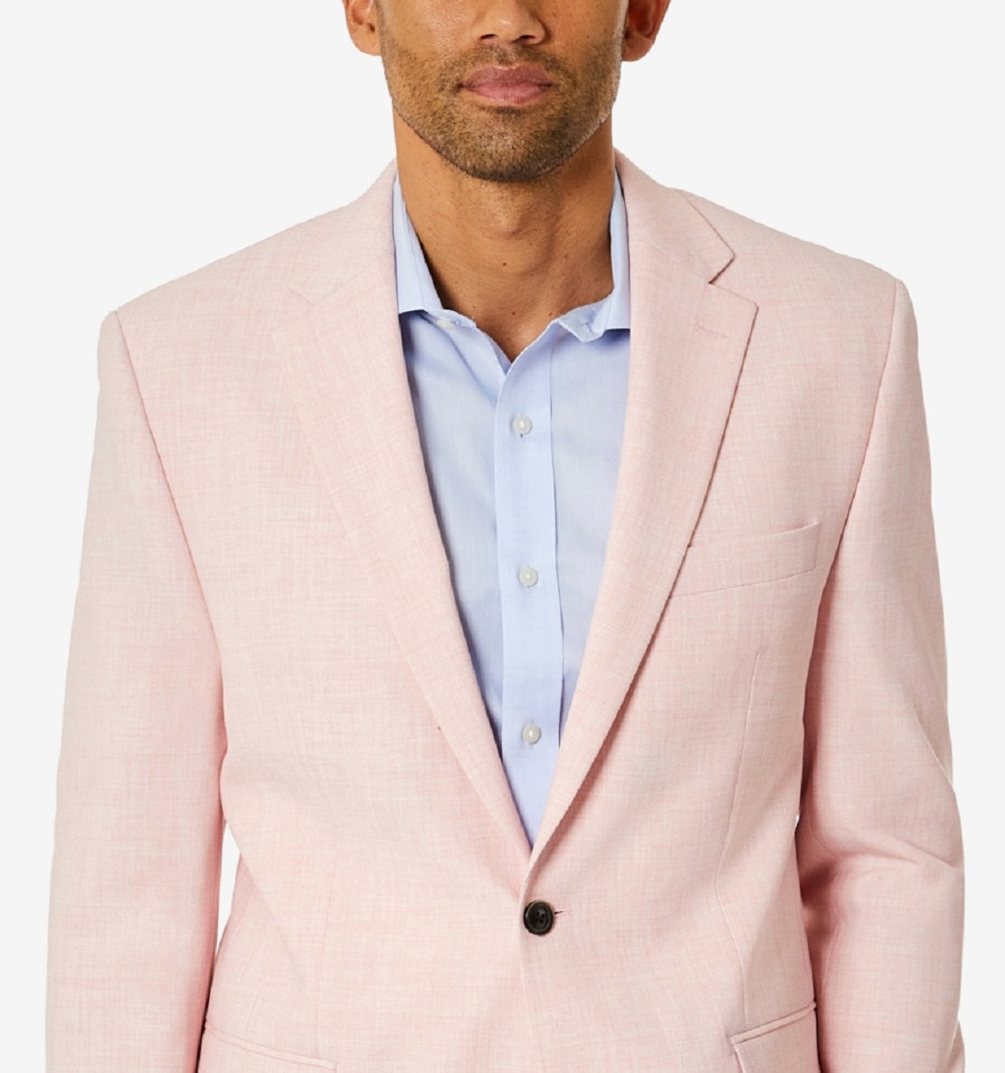 Club Room Men's Classic Fit Solid Sport Coat Pink Size 42