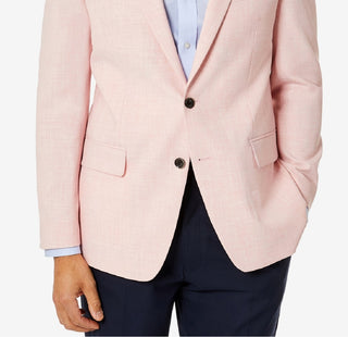 Club Room Men's Classic Fit Solid Sport Coat Pink Size 42