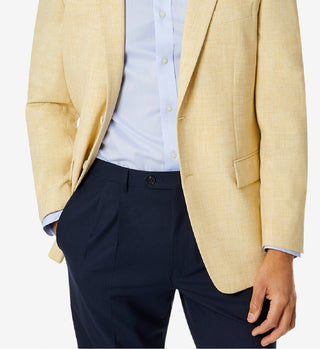 Club Room Men's Classic Fit Solid Sport Coat Yellow Size 42