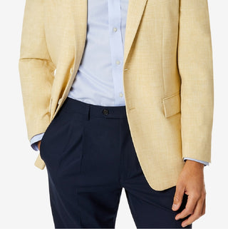 Club Room Men's Classic Fit Solid Sport Coat Yellow Size 42