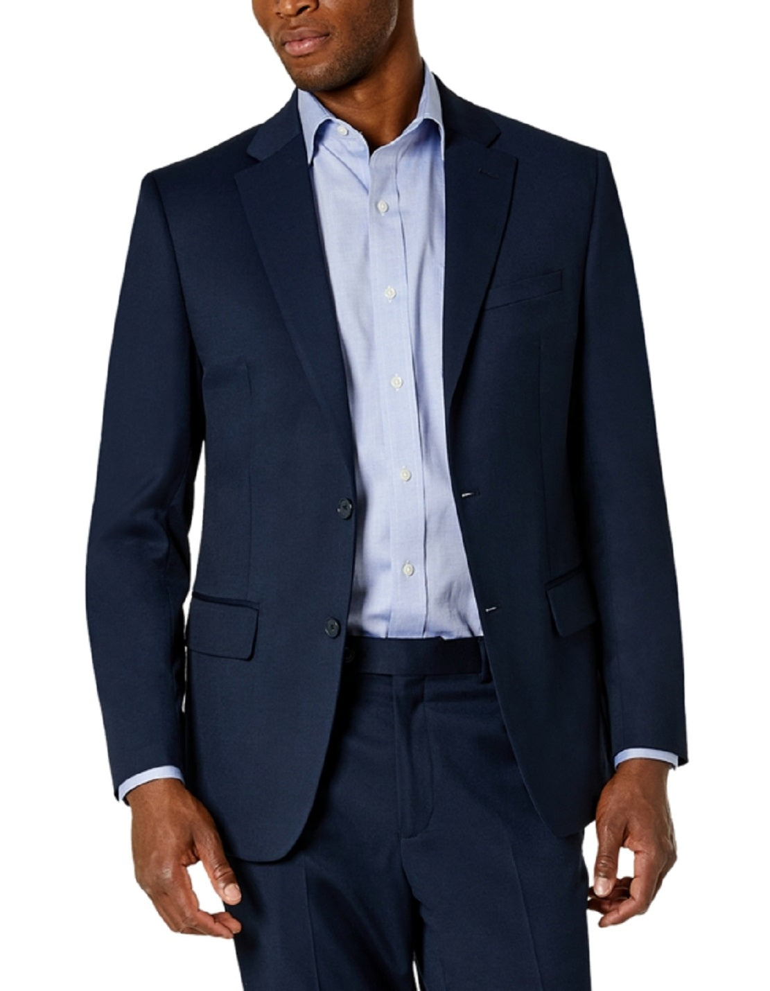 Van Heusen Men's Flex Plain Slim Fit Suits Blue Size 42