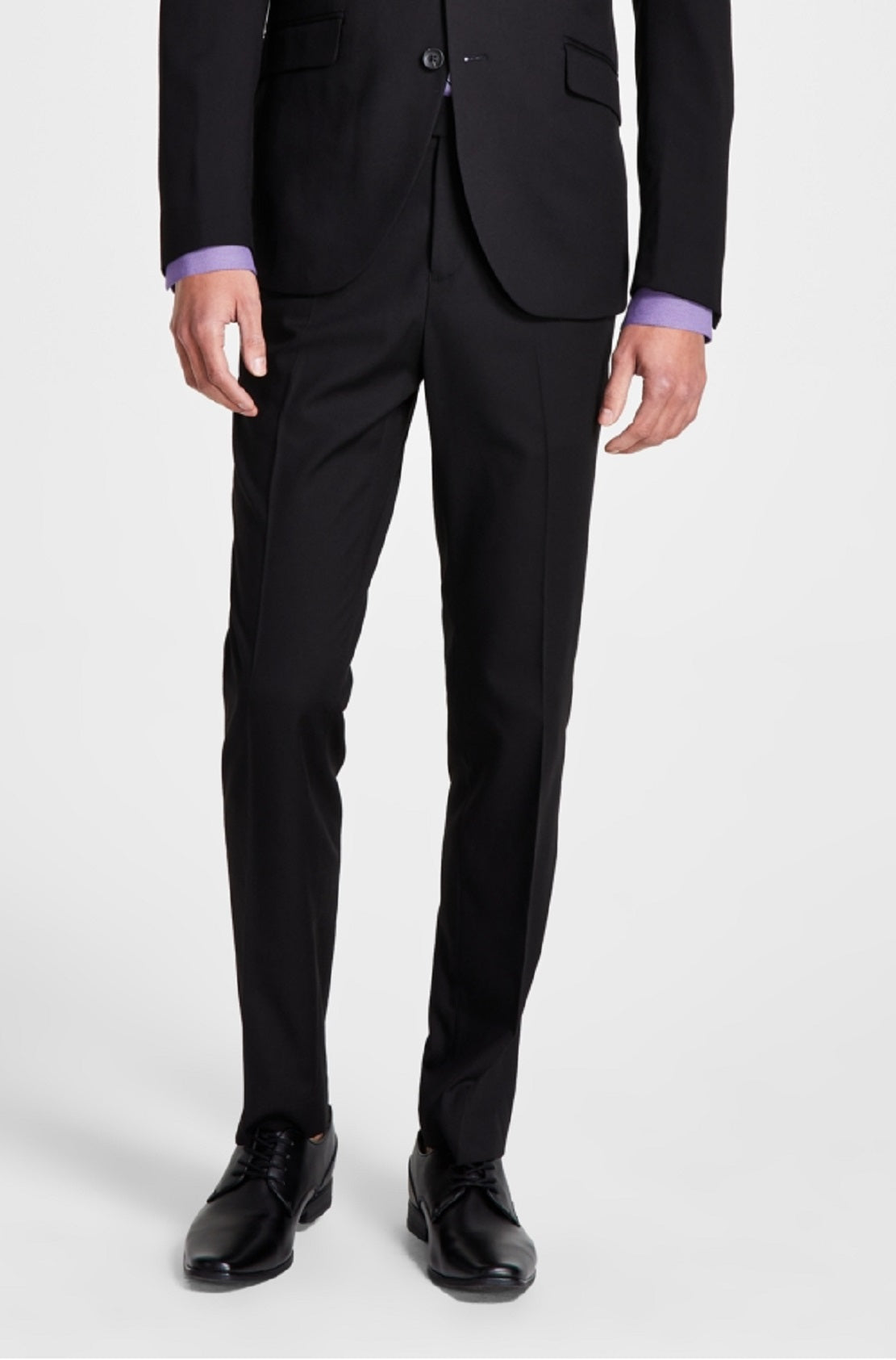 Kenneth Cole Reaction Men's Ready Flex Slim Fit Suit Black Size 44