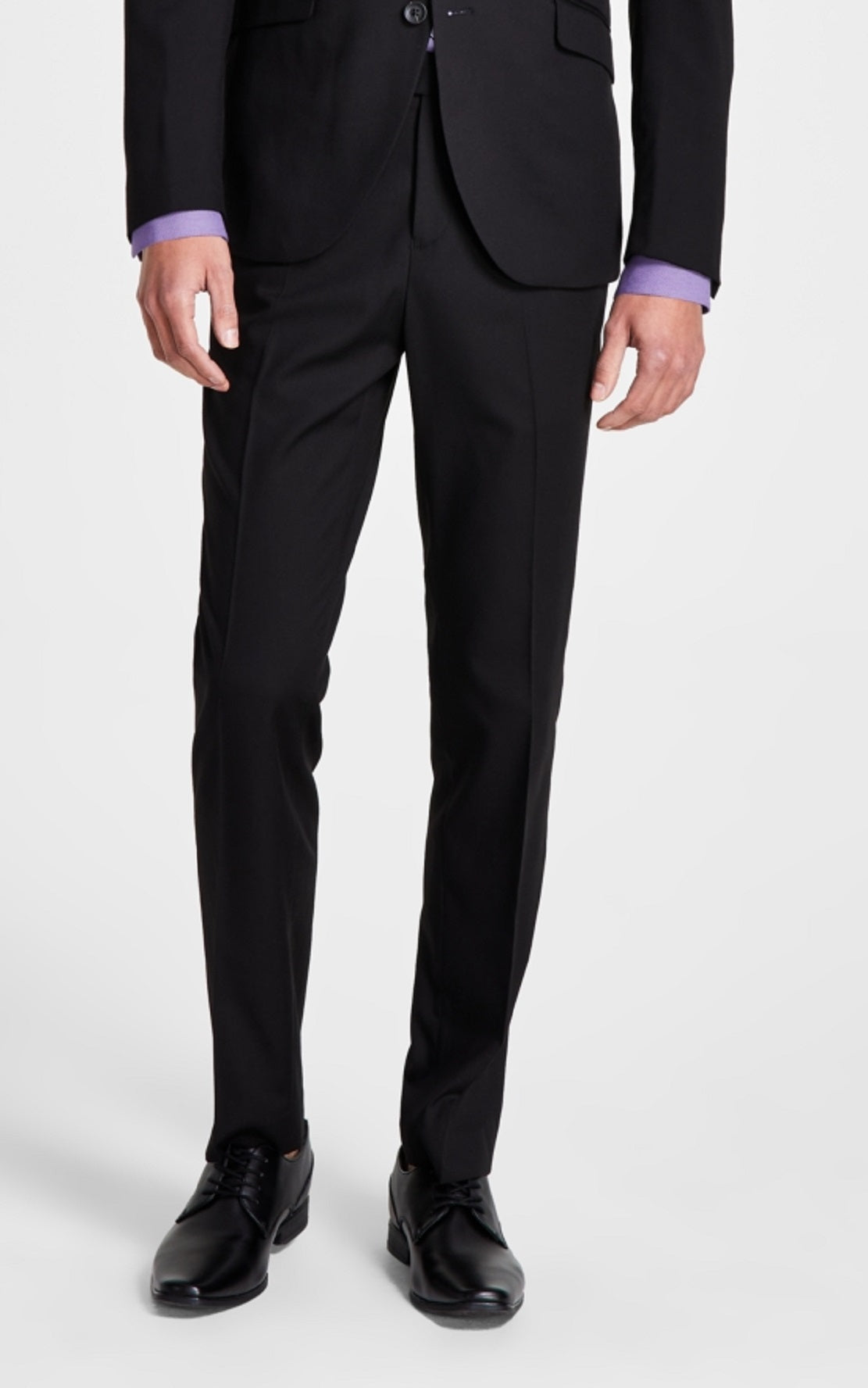 Kenneth Cole Reaction Men's Ready Flex Slim Fit Suit Black Size 46