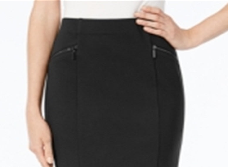 Alfani Women's Ponte Pencil Skirt Black Size 14 Petite