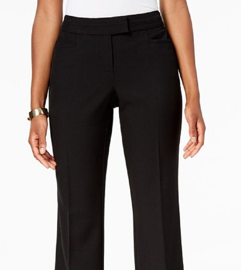 JM Collection Women's Extended Tab Trousers Dark Blue Size 2 PS