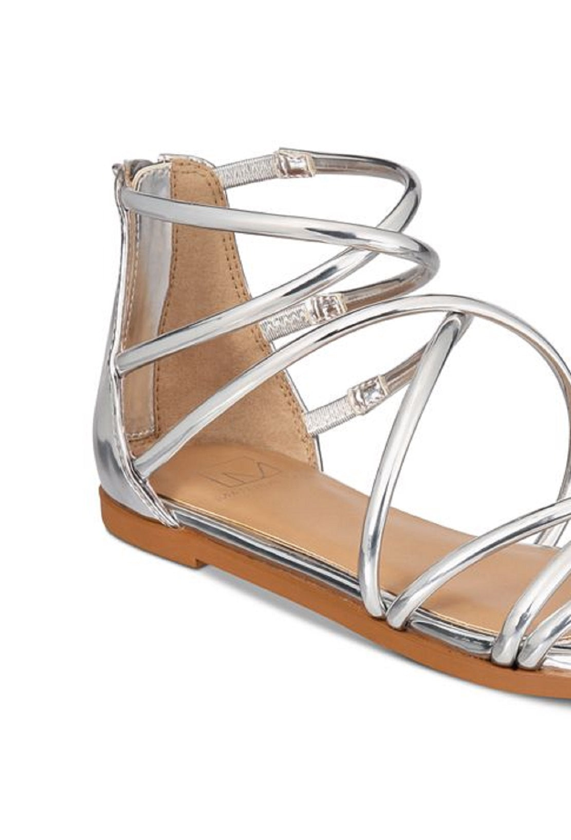 Material Girl Women's Westley Gladiator Sandals Gray Size 6.5 M