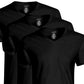 Sean John Men's Pack Of 3 V Neck Tee Black Size Small