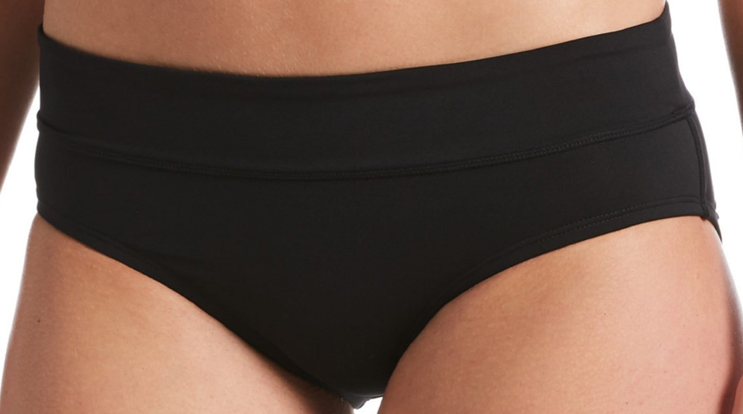Nike Women's Active Hipster Bikini Bottoms Swimsuit Black