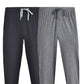 Hanes Men's Big And Tall Knit 2 Pack Pant Gray Size Large