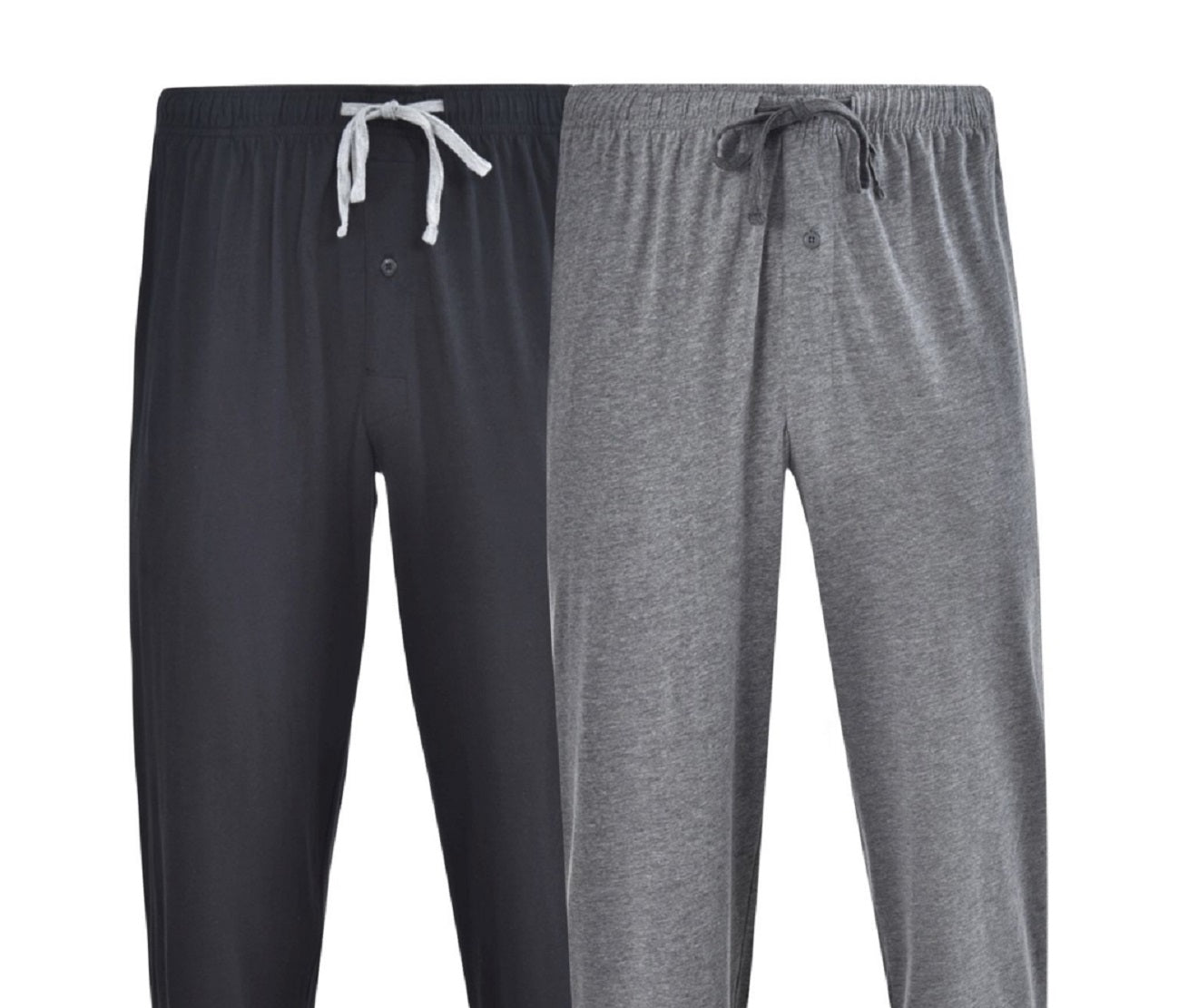 Hanes Men's Big And Tall Knit 2 Pack Pant Gray Size Large