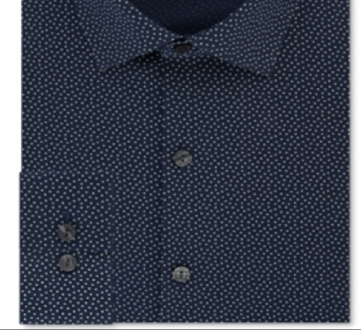 Kenneth Cole Reaction Men's Slim Fit Collared Button Down Shirt Blue Size 34X35