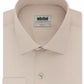 Kenneth Cole Men's Slim Fit Solid Dress Shirt Brown Size M