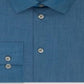 Kenneth Cole Men's Regular Fit Solid Dress Shirt Blue Size -L