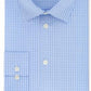 Kenneth Cole Men's Regular Fit Checks and Stripes Dress Shirt Blue Size L