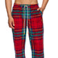 Joe Boxer Men's Fleece Pants Red Size Medium