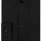 Calvin Klein Men's Slim Fit Non Iron Performance Herringbone Point Collar Dress Shirt Black Size 34X35