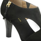 Adrienne Vittadini Women's Venus Peep Toe Shootie Black Size 8 M