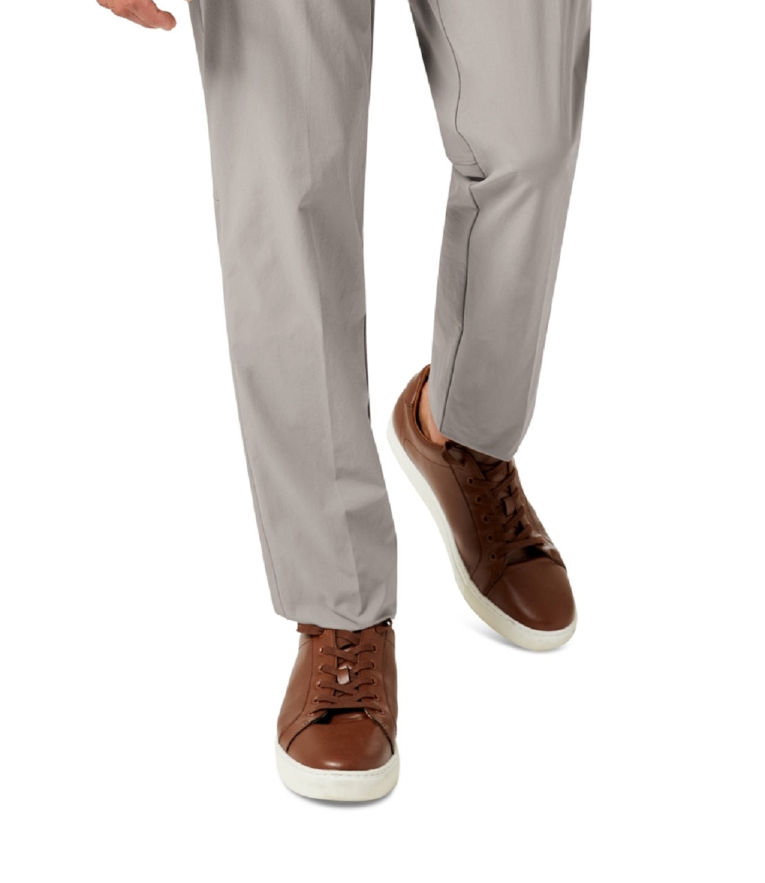 Calvin Klein Men's Slim Fit Tech Solid Performance Dress Pants Gray Size 36X32