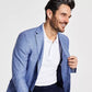 Tommy Hilfiger Men's Check Modern Fit Sport Coat Blue Size 48