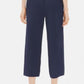 Eileen Fisher Women's Silk Wide Leg Cropped Pants Blue Size X-Small